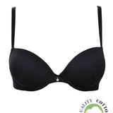 Push-up con coppe graduate e ferretto - NERO - 1444