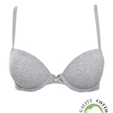 Push-up con coppe graduate e ferretto - GRIGIO MELANGE - 1444