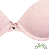 Push-up con coppe graduate e ferretto - ROSA MELANGE - 1444