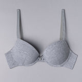 Push-up con coppe graduate e ferretto - GRIGIO MELANGE - 1444