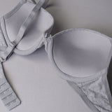 Push-up con coppe graduate e ferretto - GRIGIO MELANGE - 1444