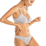 Slip in cotone - GRIGIO MELANGE - 1445