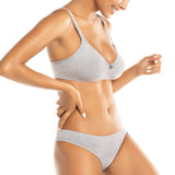 Brasiliana in cotone - GRIGIO MELANGE - 1447