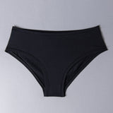 Slip alto in cotone - NERO - 1449