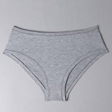 Slip alto in cotone - GRIGIO MELANGE - 1449