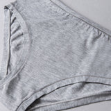 Slip alto in cotone - GRIGIO MELANGE - 1449