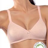 Reggiseno non imbottito senza ferretto - ROSA MELANGE - 1450