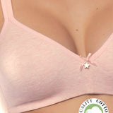 Reggiseno non imbottito senza ferretto - ROSA MELANGE - 1450