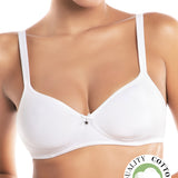 Reggiseno semi imbottito senza ferretto - BIANCO - 1452