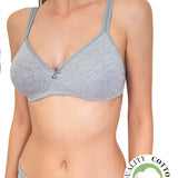 Reggiseno semi imbottito senza ferretto - GRIGIO MELANGE - 1452