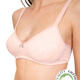 Reggiseno semi imbottito senza ferretto - ROSA MELANGE - 1452