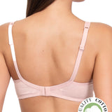 Reggiseno semi imbottito senza ferretto - ROSA MELANGE - 1452