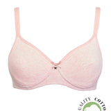 Reggiseno semi imbottito senza ferretto - ROSA MELANGE - 1452