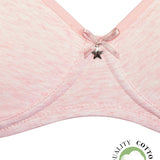 Reggiseno semi imbottito senza ferretto - ROSA MELANGE - 1452