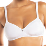 Reggiseno semi imbottito senza ferretto - BIANCO - 1452