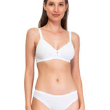 Reggiseno semi imbottito senza ferretto - BIANCO - 1452