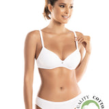 Reggiseno con coppe graduate, senza ferretto - BIANCO - 1456