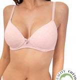 Reggiseno con coppe graduate, senza ferretto - ROSA MELANGE - 1456