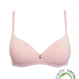 Reggiseno con coppe graduate, senza ferretto - ROSA MELANGE - 1456