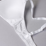 Triangolo con coppe imbottite, senza ferretto - BIANCO - 1458