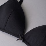 Triangolo con coppe imbottite, senza ferretto - NERO - 1458