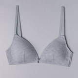 Triangolo con coppe imbottite, senza ferretto - GRIGIO MELANGE - 1458