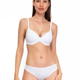 Reggiseno con coppe graduate, senza ferretto - BIANCO - 1556