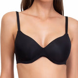 Reggiseno con coppe graduate, senza ferretto - NERO - 1556