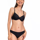 Reggiseno con coppe graduate, senza ferretto - NERO - 1556