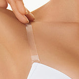 Reggiseno multifunzione con coppe imbottite, ferretto invisibile, spalline removibili + spalline in silicone - BIANCO - 1586