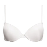 Reggiseno multifunzione con coppe imbottite, ferretto invisibile, spalline removibili + spalline in silicone - BIANCO - 1586