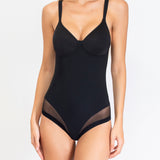 Body con coppe spacer, senza ferretto - NERO - 1856