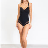 Body con coppe spacer, senza ferretto - NERO - 1856