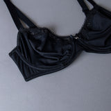 Reggiseno francese con ferretto in tessuto jacquard - NERO - 1870