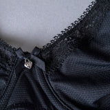 Reggiseno francese con ferretto in tessuto jacquard - NERO - 1870