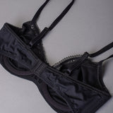 Reggiseno francese con ferretto in tessuto jacquard - NERO - 1870