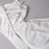 Reggiseno francese con ferretto in tessuto jacquard - BIANCO LATTE - 1870