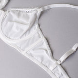 Reggiseno francese con ferretto in tessuto jacquard - BIANCO LATTE - 1870
