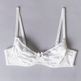 Reggiseno francese con ferretto in tessuto jacquard - BIANCO LATTE - 1870