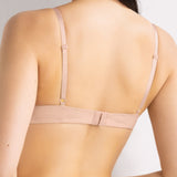 Reggiseno con coppe imbottite e ferretto in tessuto jacquard - CIPRIA - 1872