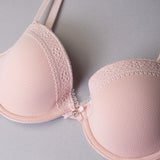 Reggiseno con coppe imbottite e ferretto in tessuto jacquard - CIPRIA - 1872