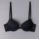 Push-up con coppe graduate in tessuto jacquard - NERO - 1874