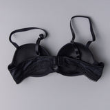 Push-up con coppe graduate in tessuto jacquard - NERO - 1874