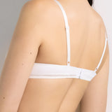 Push-up con coppe graduate in tessuto jacquard - BIANCO LATTE - 1874