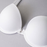 Push-up con coppe graduate in tessuto jacquard - BIANCO LATTE - 1874