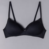 Reggiseno con coppe graduate senza ferretto in tessuto jacquard - NERO - 1876