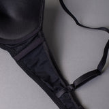 Reggiseno con coppe graduate senza ferretto in tessuto jacquard - NERO - 1876