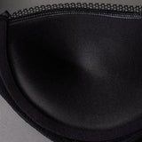 Reggiseno con coppe graduate senza ferretto in tessuto jacquard - NERO - 1876