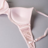 Reggiseno con coppe graduate senza ferretto in tessuto jacquard - CIPRIA - 1876