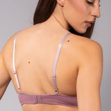 Reggiseno con coppe graduate senza ferretto in tessuto jacquard - MALVA - 1876